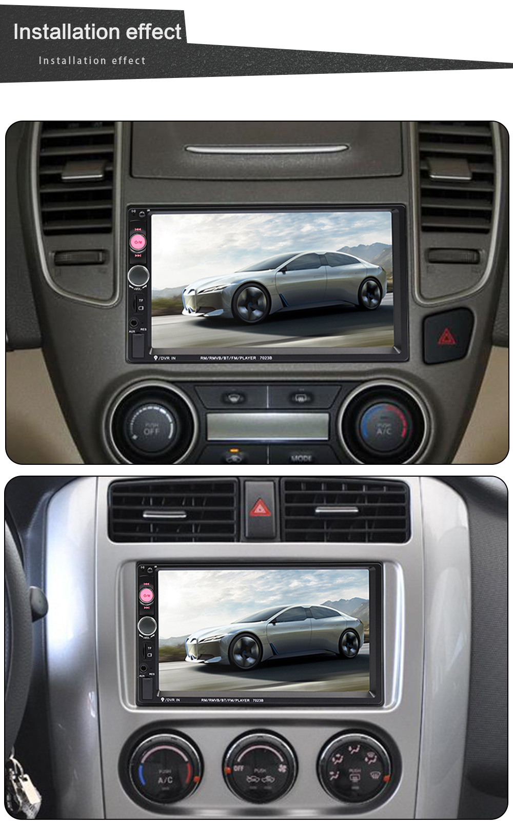 iSun IS7013B Car Mp5 Player +Steering Wheel Control